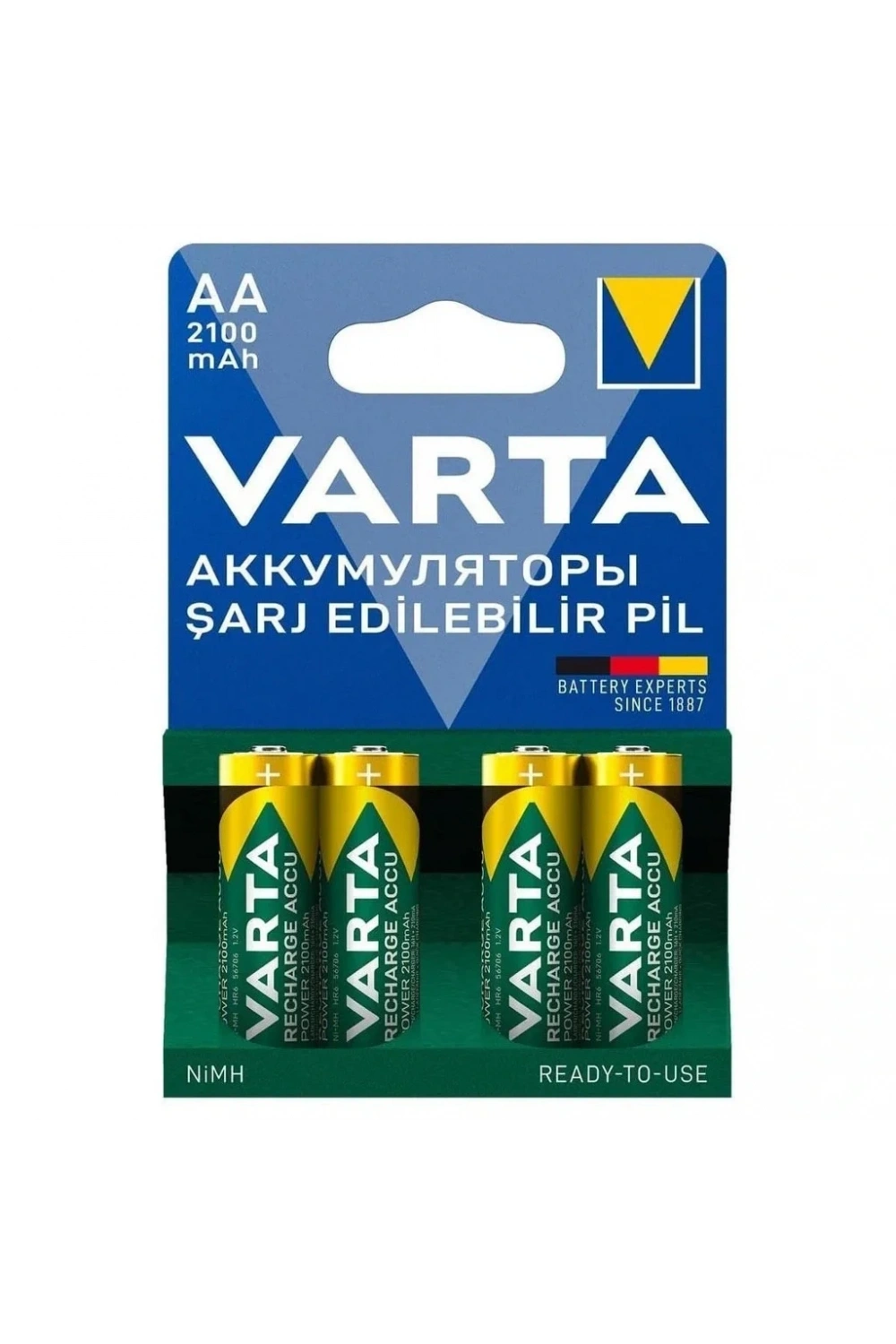 Varta 2100mAh AA Şarj Edilebilir Pil 4lü Paket