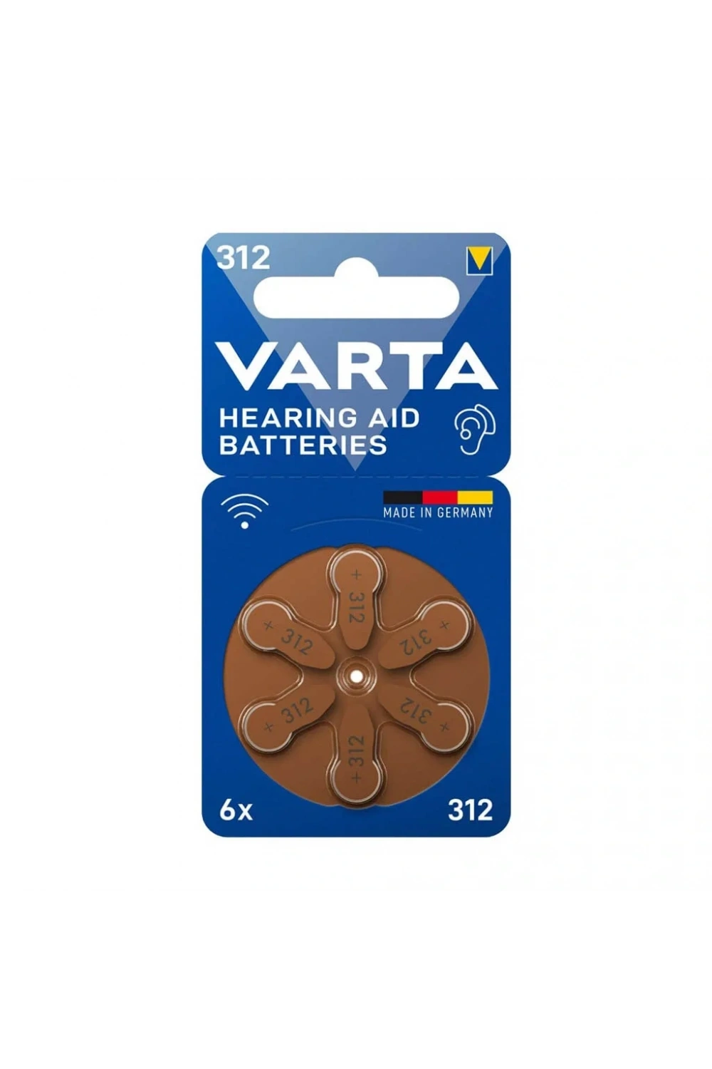 Varta 312 No Kulaklık ve İşitme Cihazları Pili 6lı Paket
