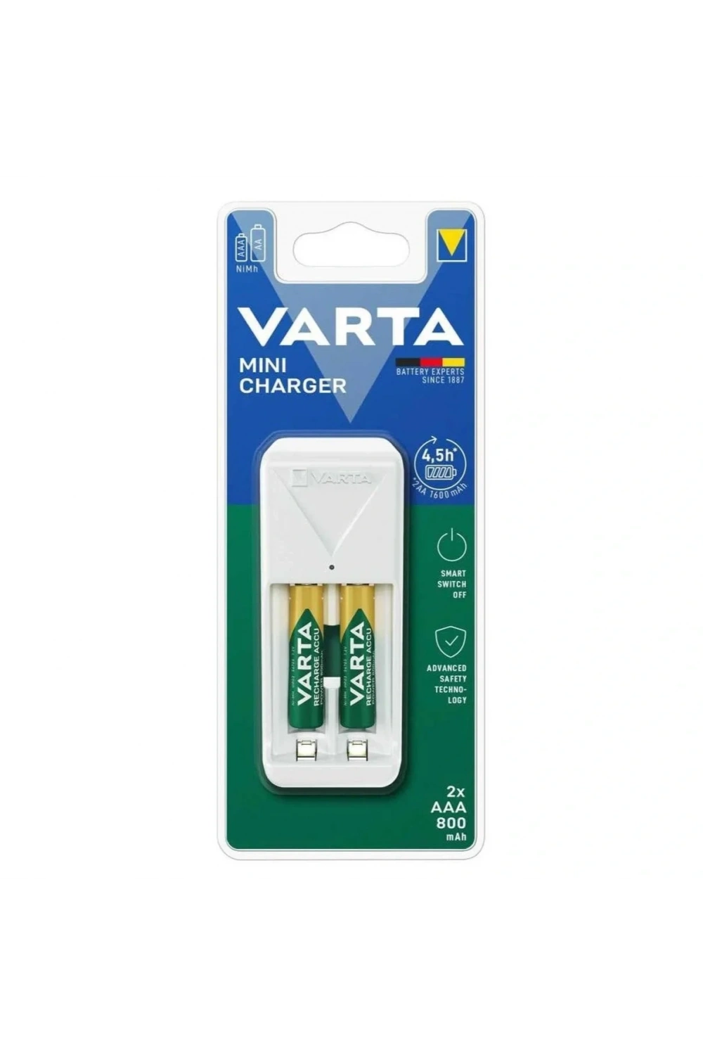 Varta 57656 Mini Pil Şarj Cihazı 2x800mAh (Pilli)