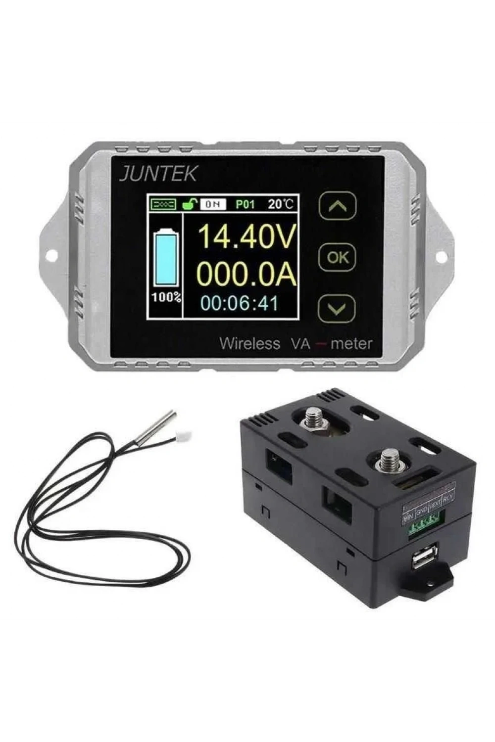 VAT1300 100V 300A Kablosuz Voltmetre Ampermetre - Kapasite Ölçer
