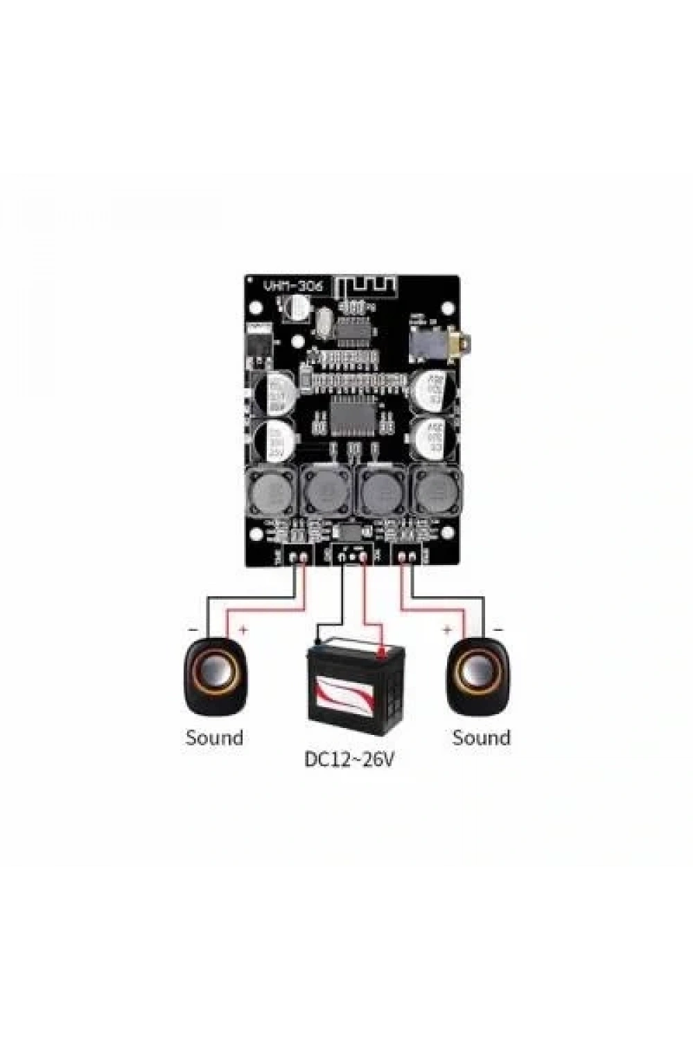 VHM-306 2x30W Bluetooth Amfi Devresi TPA3118