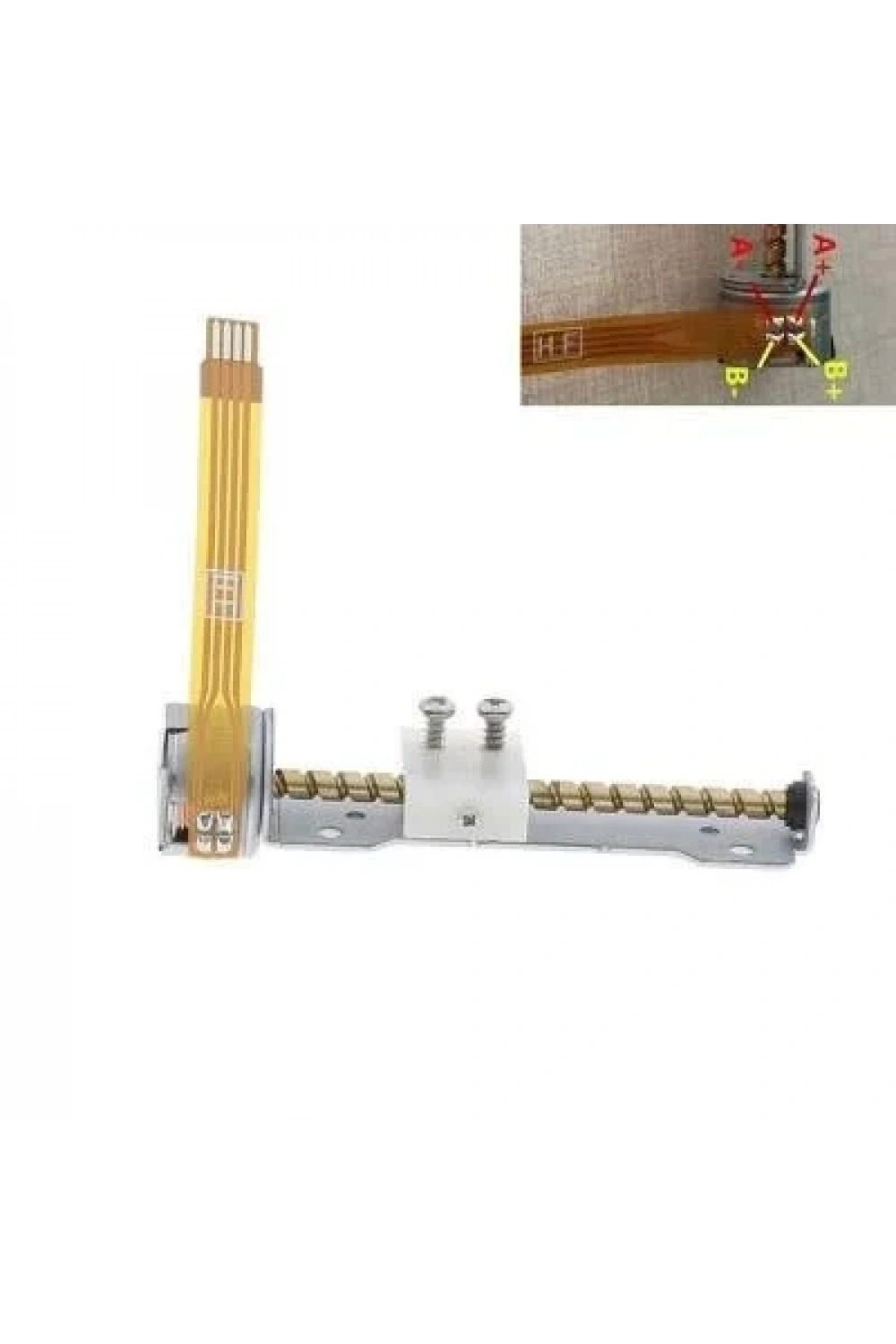 Vidalı Mil 38mm Kızaklı Step Motor