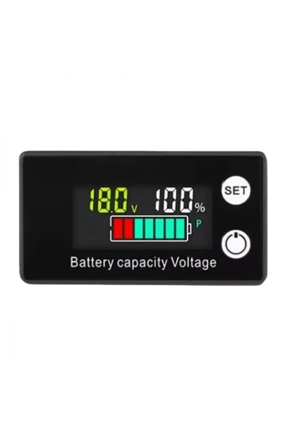 W2026 DC 8-100V Lityum Pil / Akü Renkli Kapasite Göstergesi - Alarm Modlu