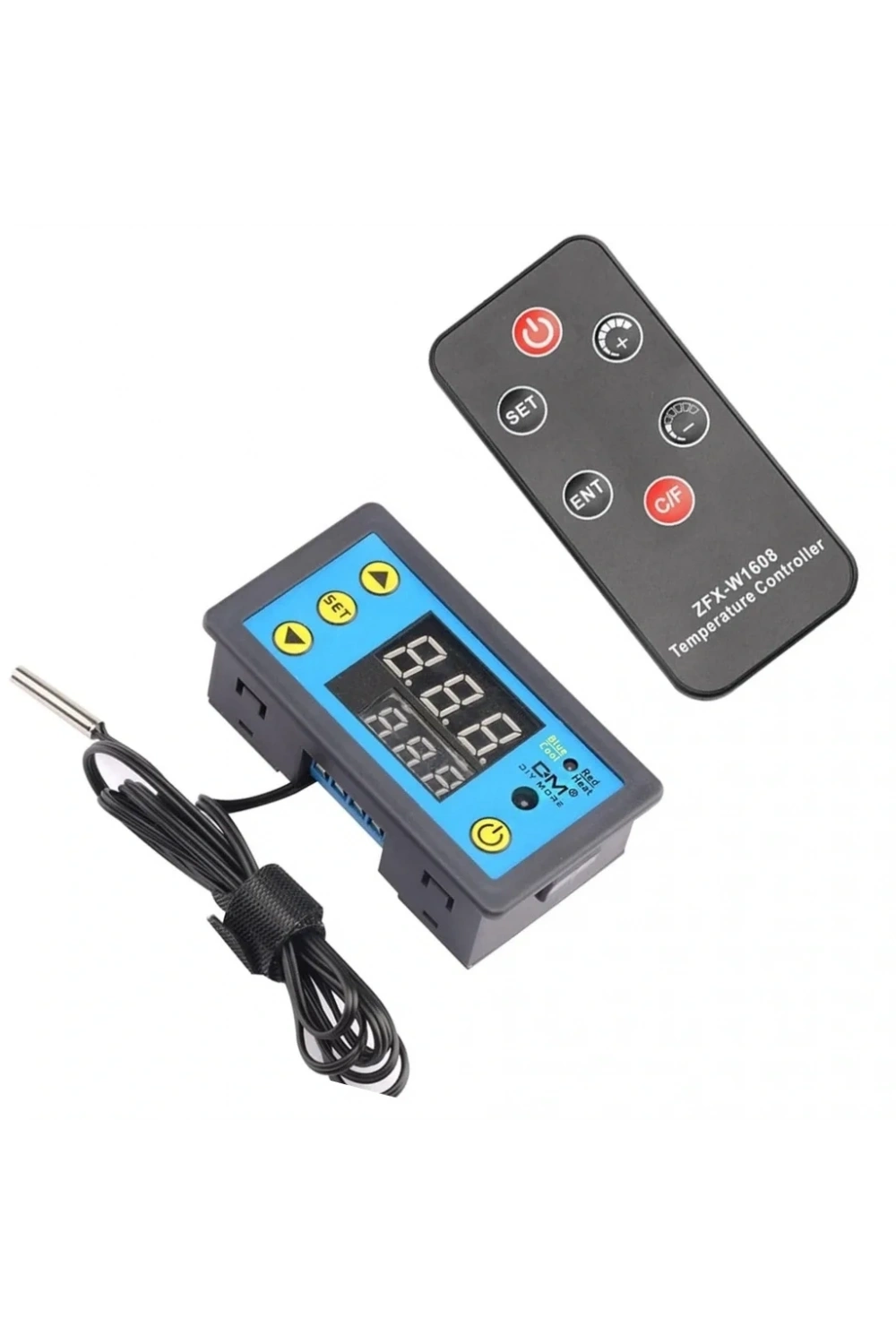W3231 ZFX-W1608 DC12V Uzaktan Kumandalı Dijital Termostat