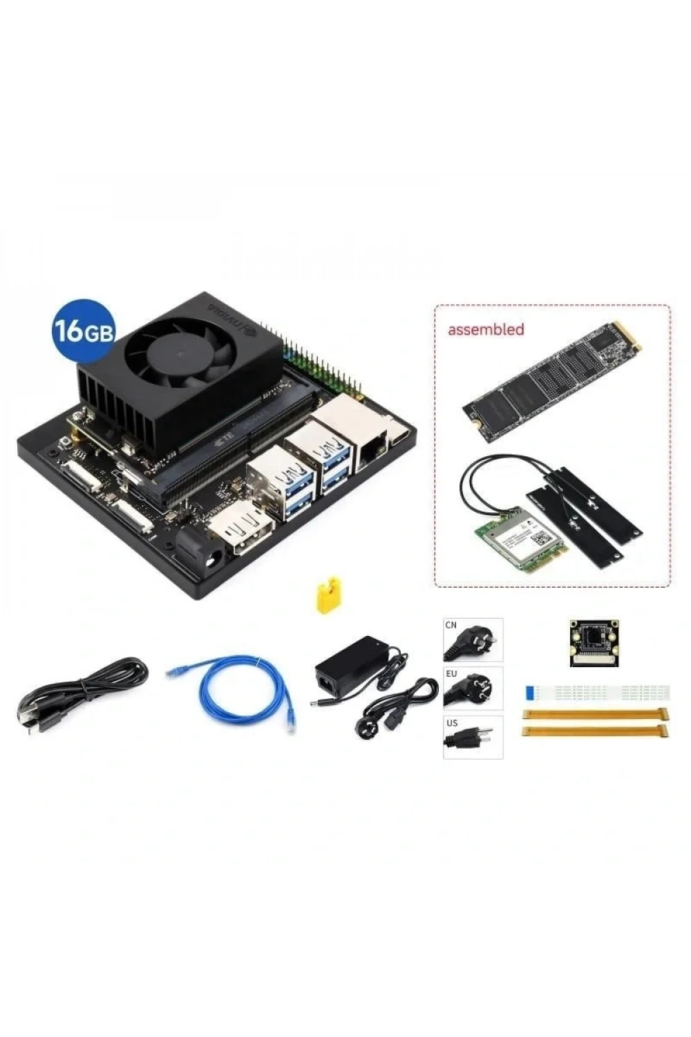 Waveshare Jetson Orin NX AI Kiti 16GB - Kit A