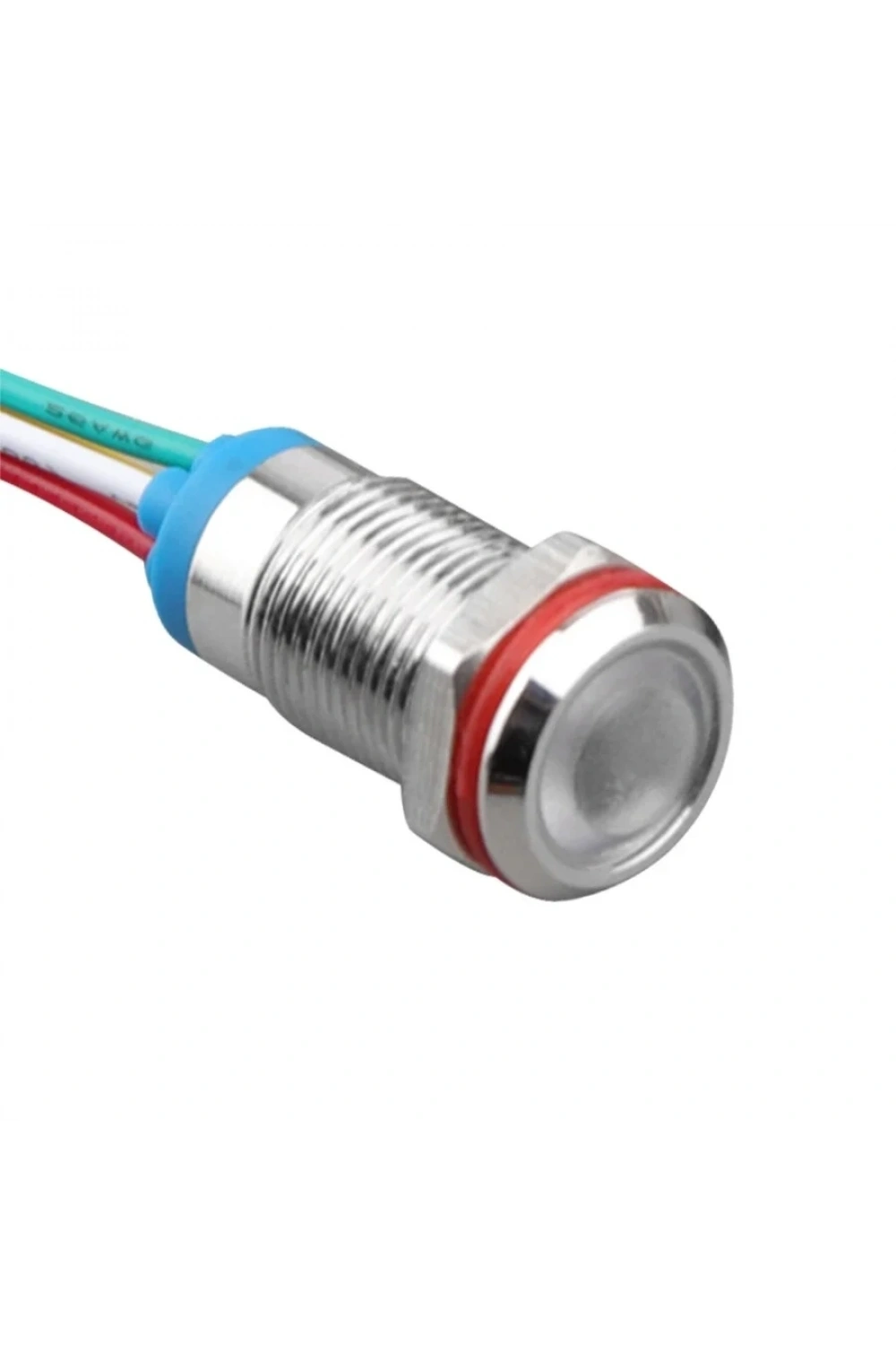 WD10L-P2/RGY+ 10mm 12-24V Kablolu Metal Sinyal Lambası - 3 Renk Anot