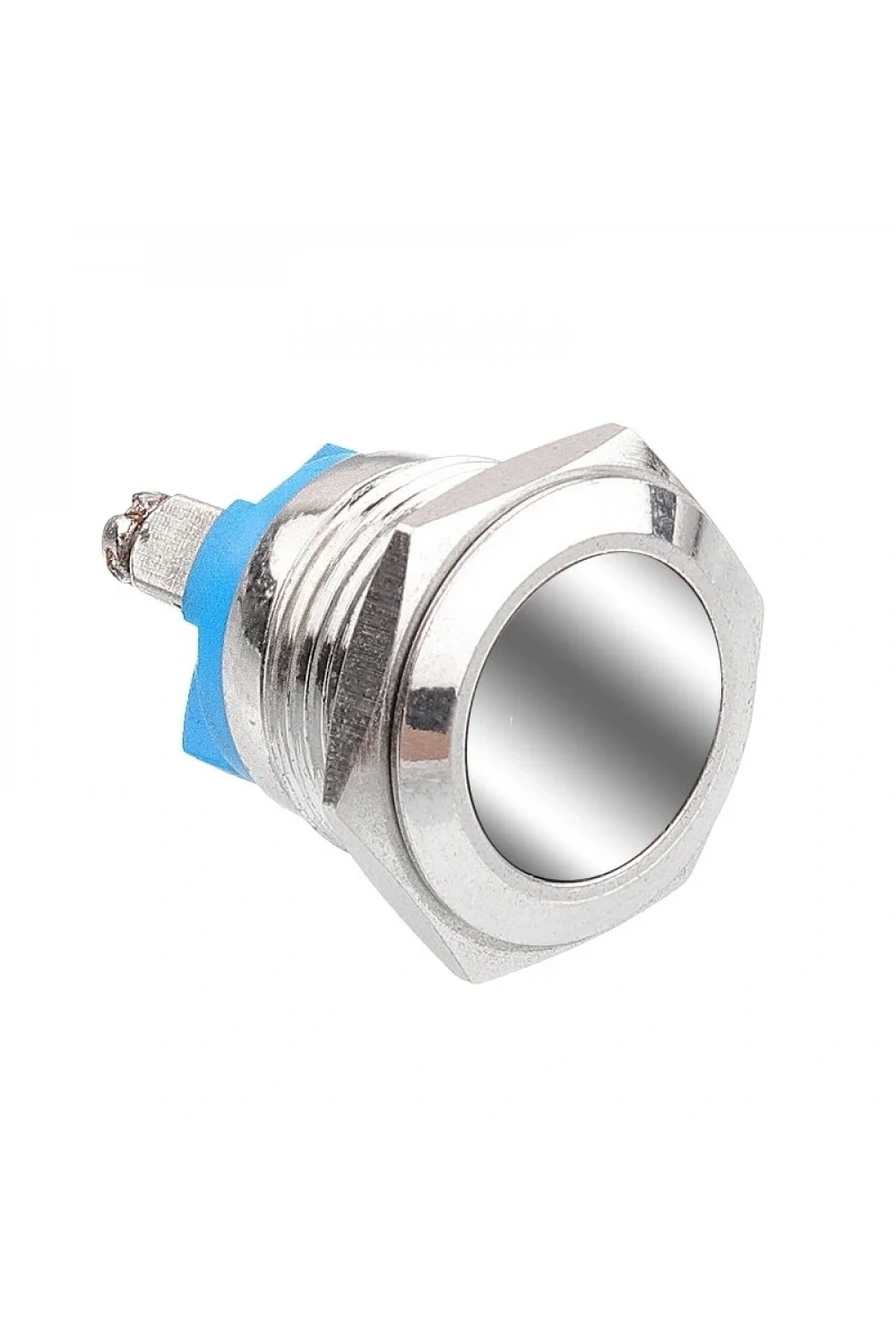 WD16H-P0 16mm Düz Yaylı Metal Buton