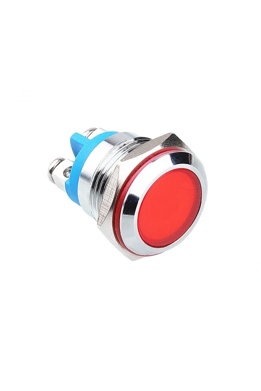 WD16L-P0 16mm 12-24V Metal Sinyal Lambası - Kırmızı