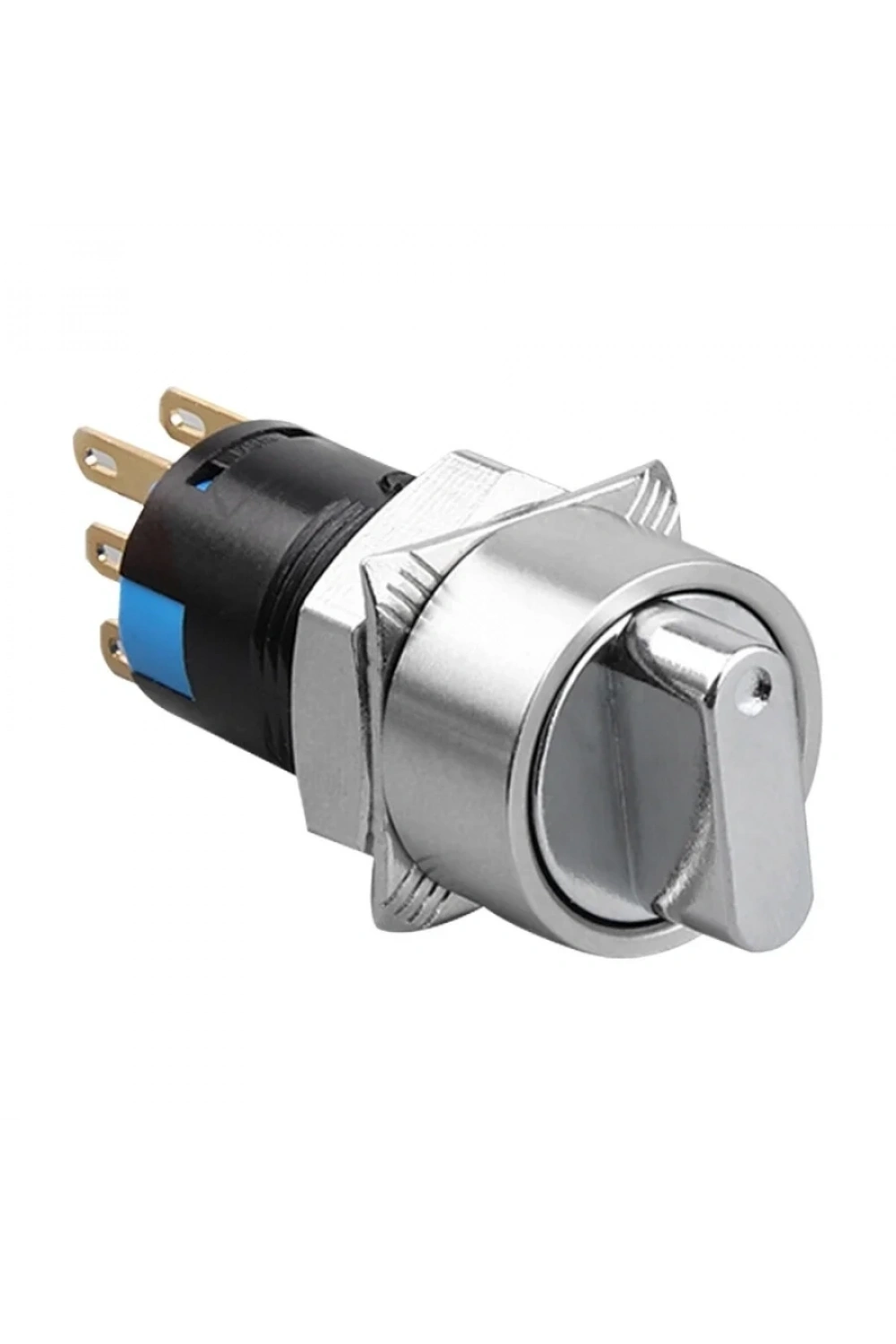 WD16X-P1 16mm Anahtarlı Mandal Buton 2NO+2NC