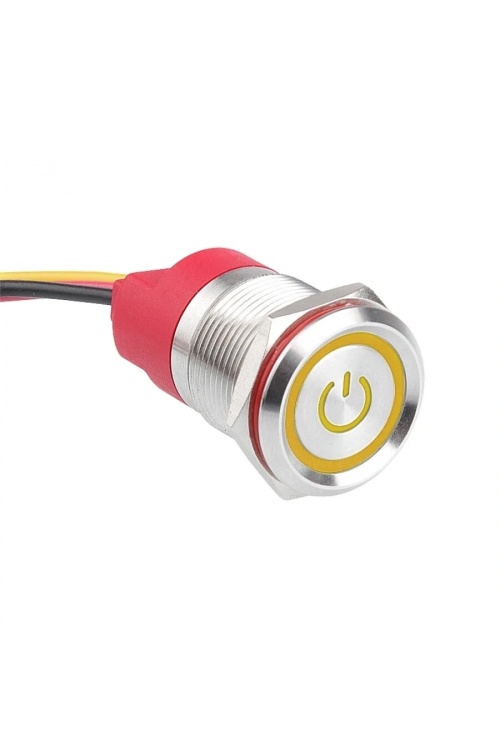WD19T-P2-EC 19mm Dokunmatik Touch Metal Buton - Sarı