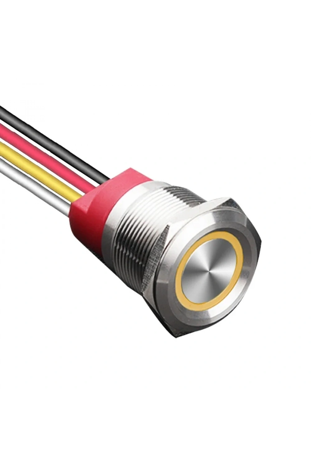WD22T-P2-E 22mm Dokunmatik Touch Metal Buton - Sarı