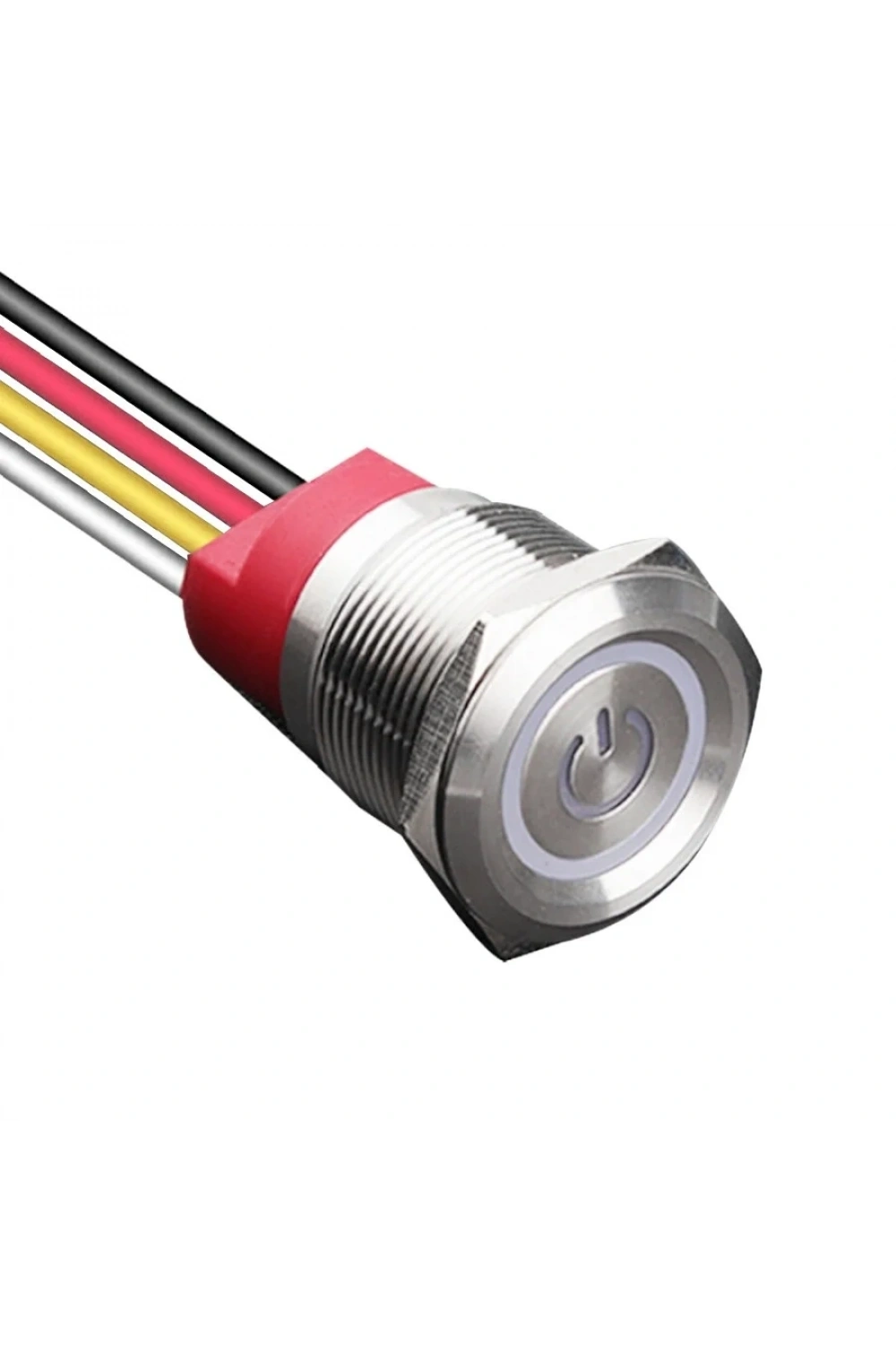WD22T-P2-EC 22mm Dokunmatik Touch Metal Buton - Beyaz
