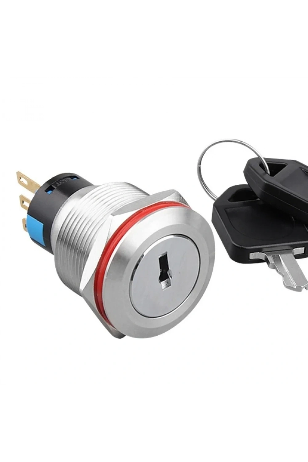 WD22Y-P1 22mm Anahtarlı Mandal Buton 1NO+1NC