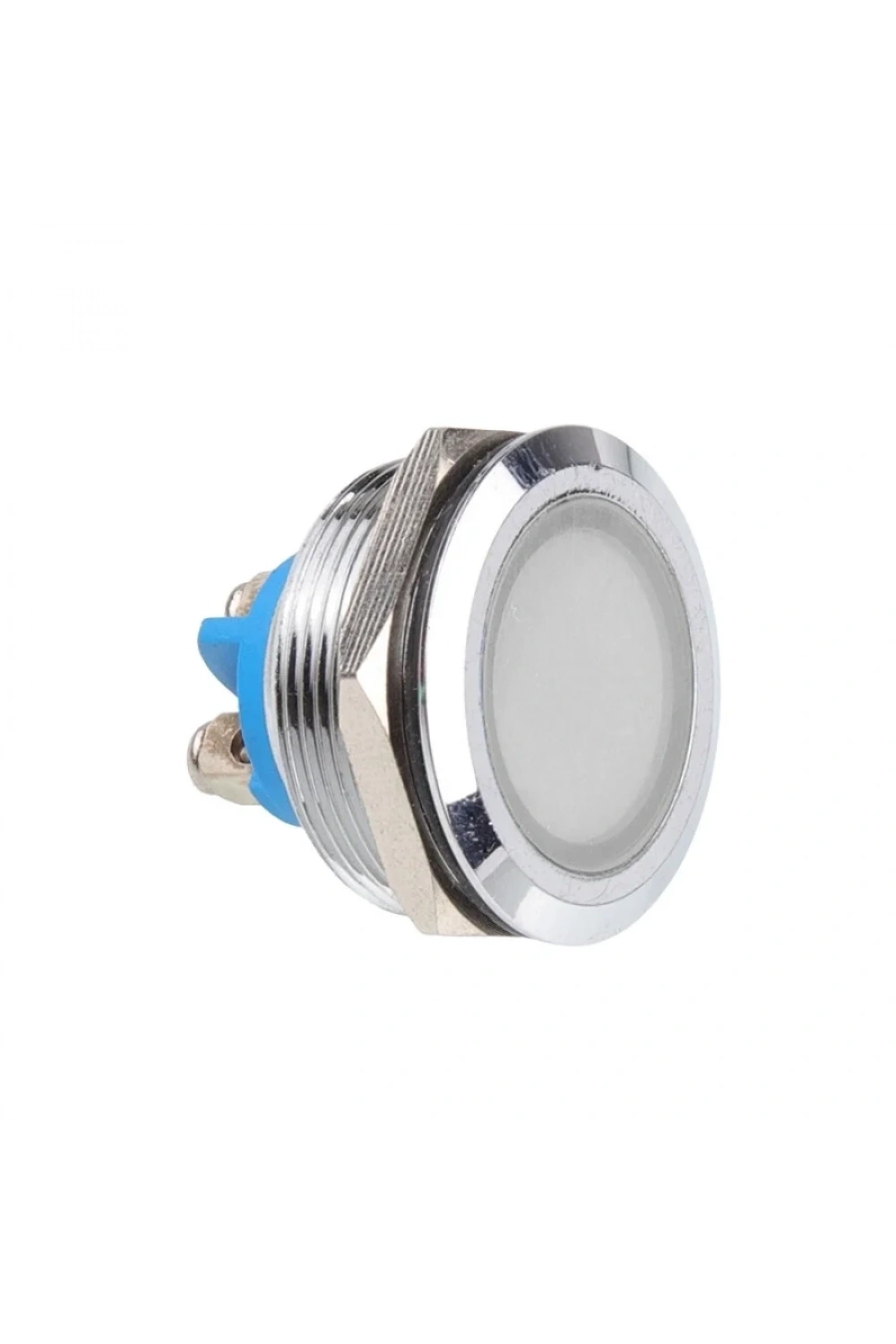 WD25L-P0 25mm 12-24V Metal Sinyal Lambası - Beyaz