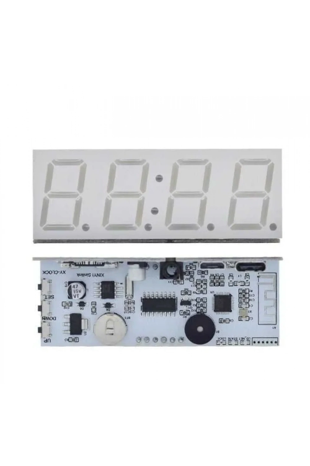 Wifi 4 Digit Led Display Saat / Alarm Modülü - Mavi