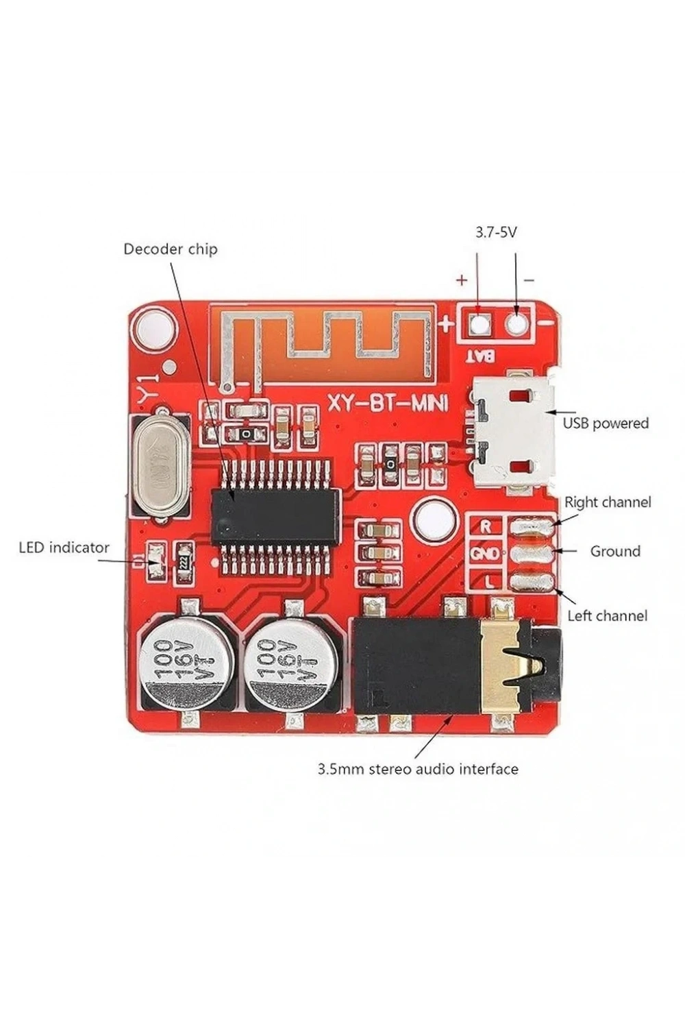 XH-A250 Bluetooth 4.1 Kablosuz Ses Alıcı Modülü