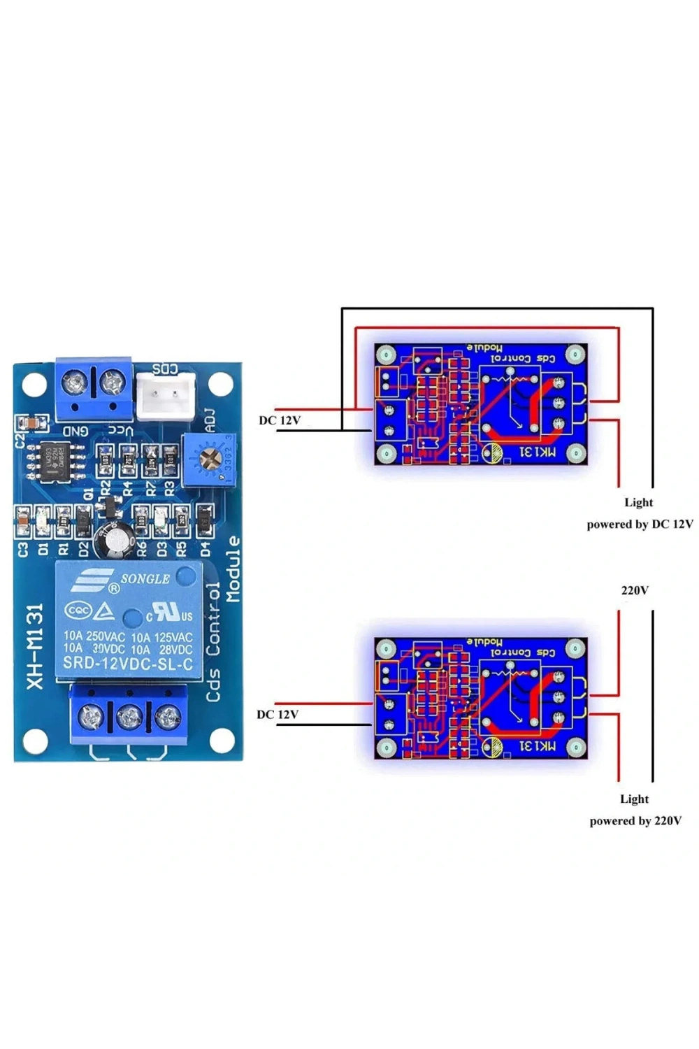 XH-M131 12V Ldr Işık Kontrollü Röle