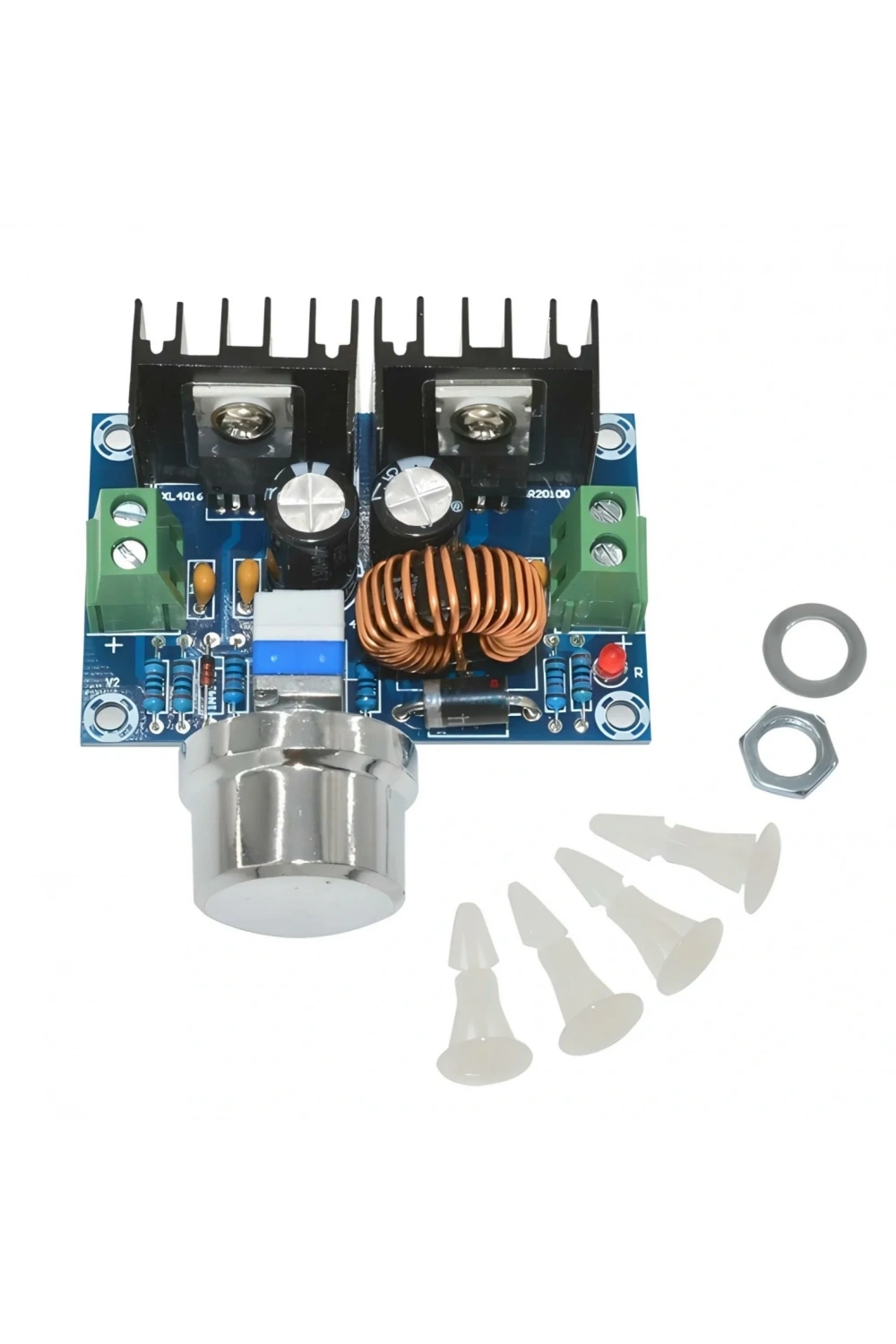 XH-M401 8A 200W Voltaj Düşürücü Regülatör Kartı XL4016 Pot Ayarlı