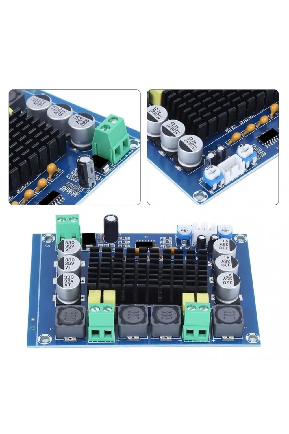 XH-M543 TPA3116D2 Stereo 2x120W Ses Amfi Modülü Class D Çift Kanallı