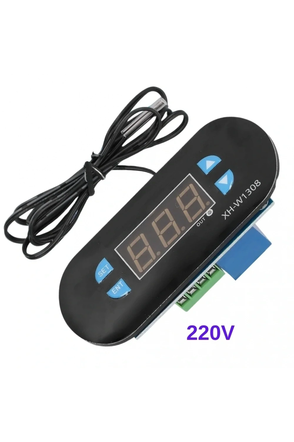 XH-W1308 Röle Çıkışlı Dijital Termostat 220V Sıcaklık Kontrol Cihazı 