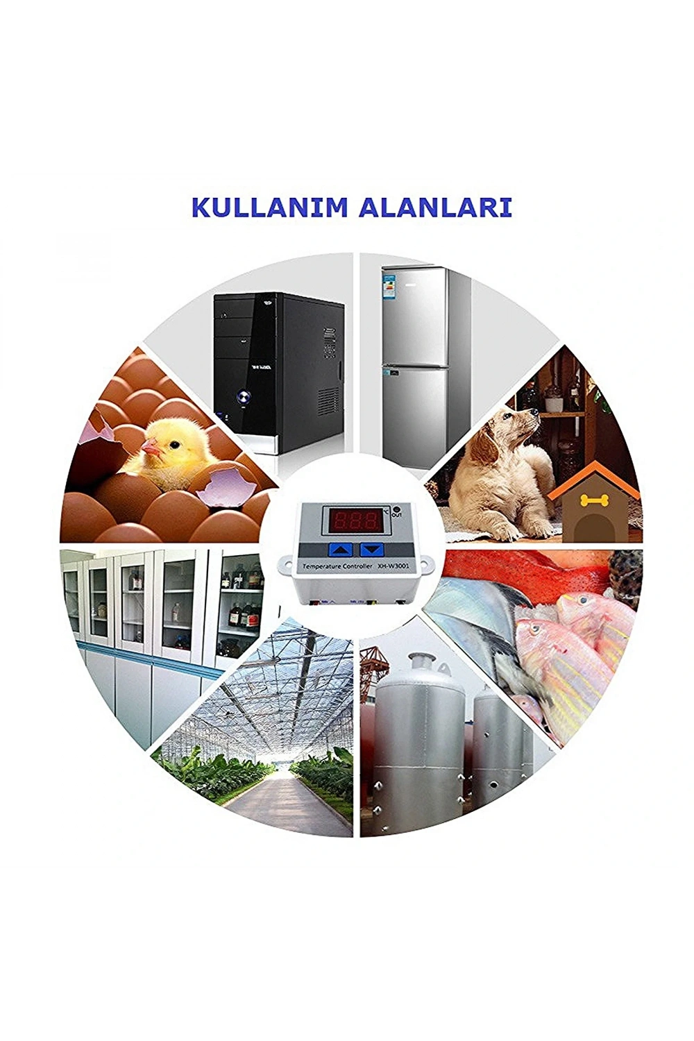 XH-W3002 220V AC Dijital Ayarlı Termostat 1500W
