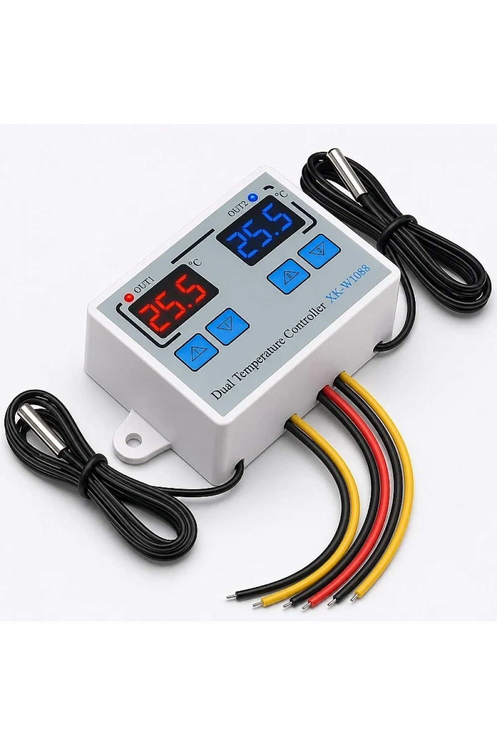 XK-W1088 İkili Dijital Sıcaklık Kontrollü Termostat - 12V/DC 120W