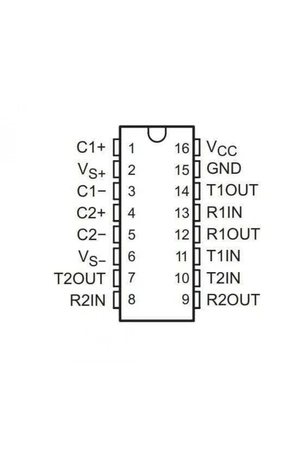 XL232Z SOIC-16 SMD Entegre MAX232 Muadili