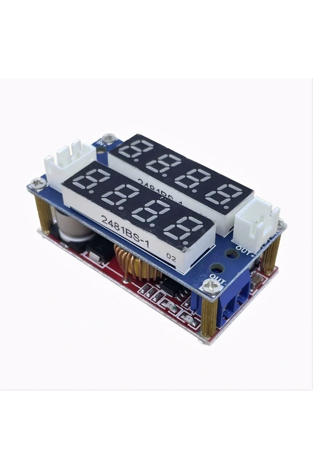 XL4015 5A CC-CV Volt-Amper Ayarlı Çift Ekranlı Voltaj Düşürücü Modül