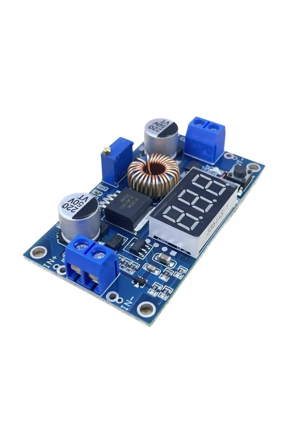 XL4015 75W 5A DC-DC Voltmetre Ekranlı (3Digits) Voltaj Düşürücü Modül
