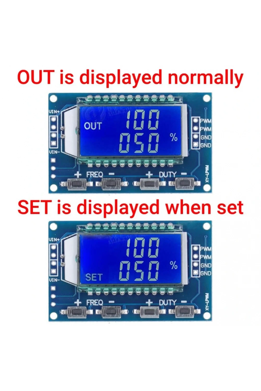 XY-LPWM LCD Ekranlı Sinyal Jenaratör Modülü Kare Dalga Üretici 1Hz-150Khz