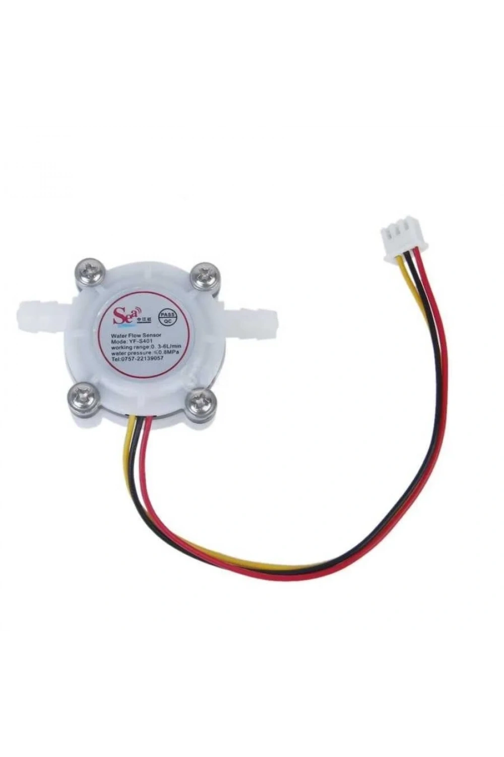 YF-S401 5-12V 3.5mm Su Akış Sensörü (Deniz) Debimetre 0.3-6L/Dk