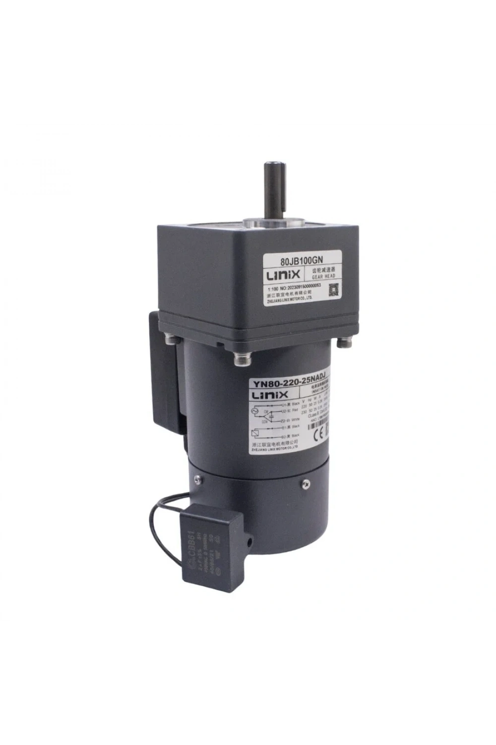 YN80-220-25 220V 26RPM Frenli AC Motor - 80JB50GN