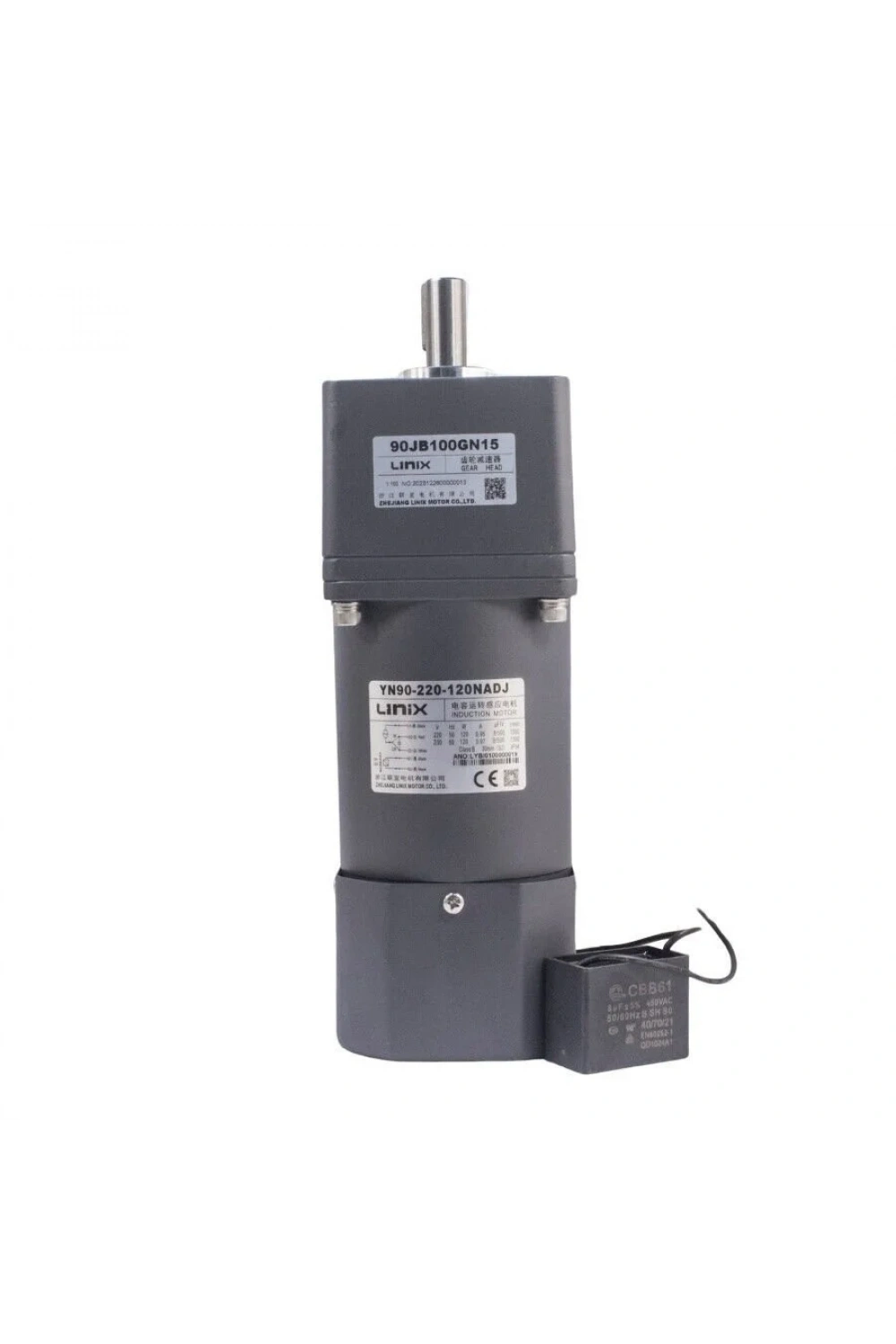YN90-220-120 220V 13RPM Frenli AC Motor - 90JB100GN