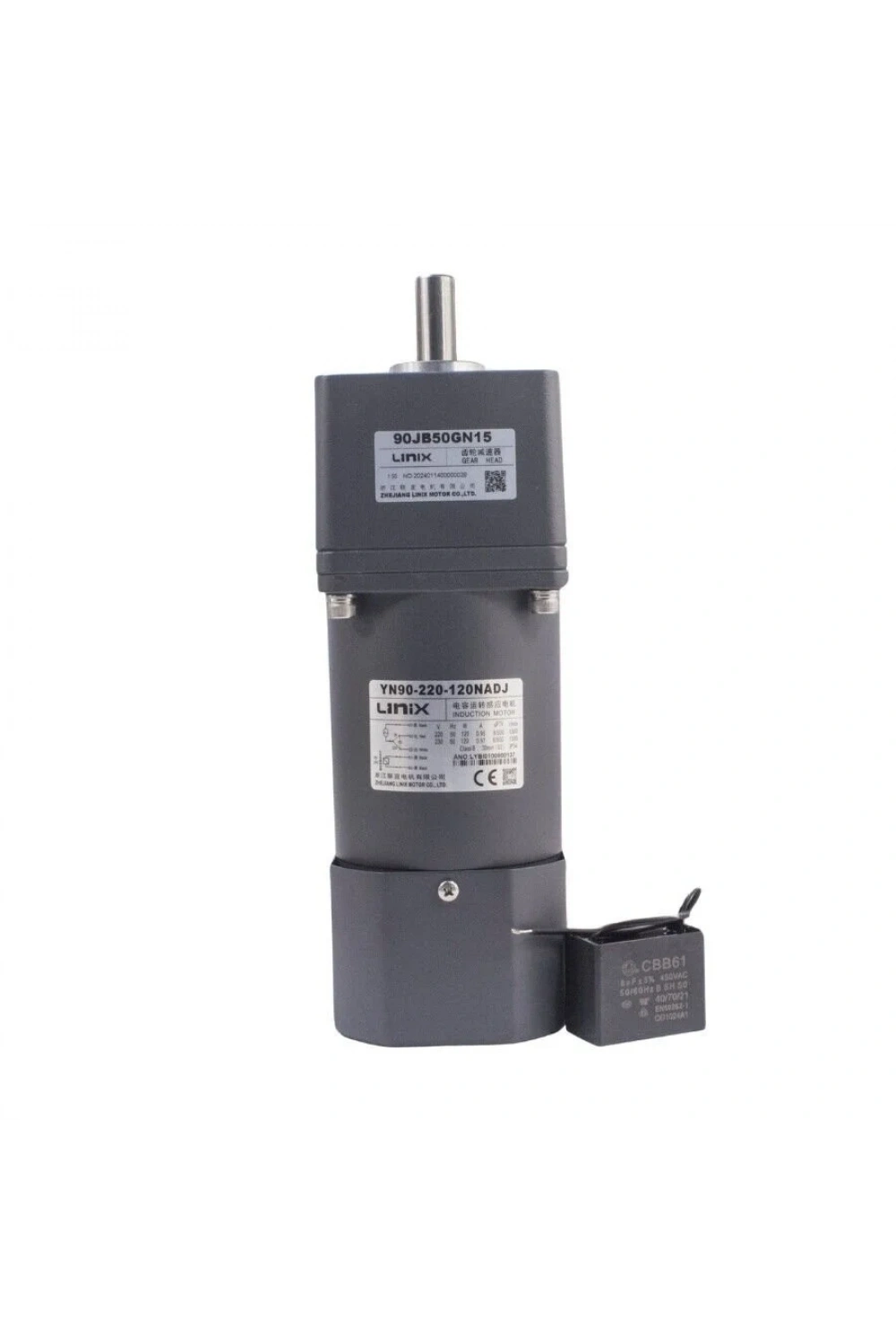 YN90-220-120 220V 26RPM Frenli AC Motor - 90JB50GN