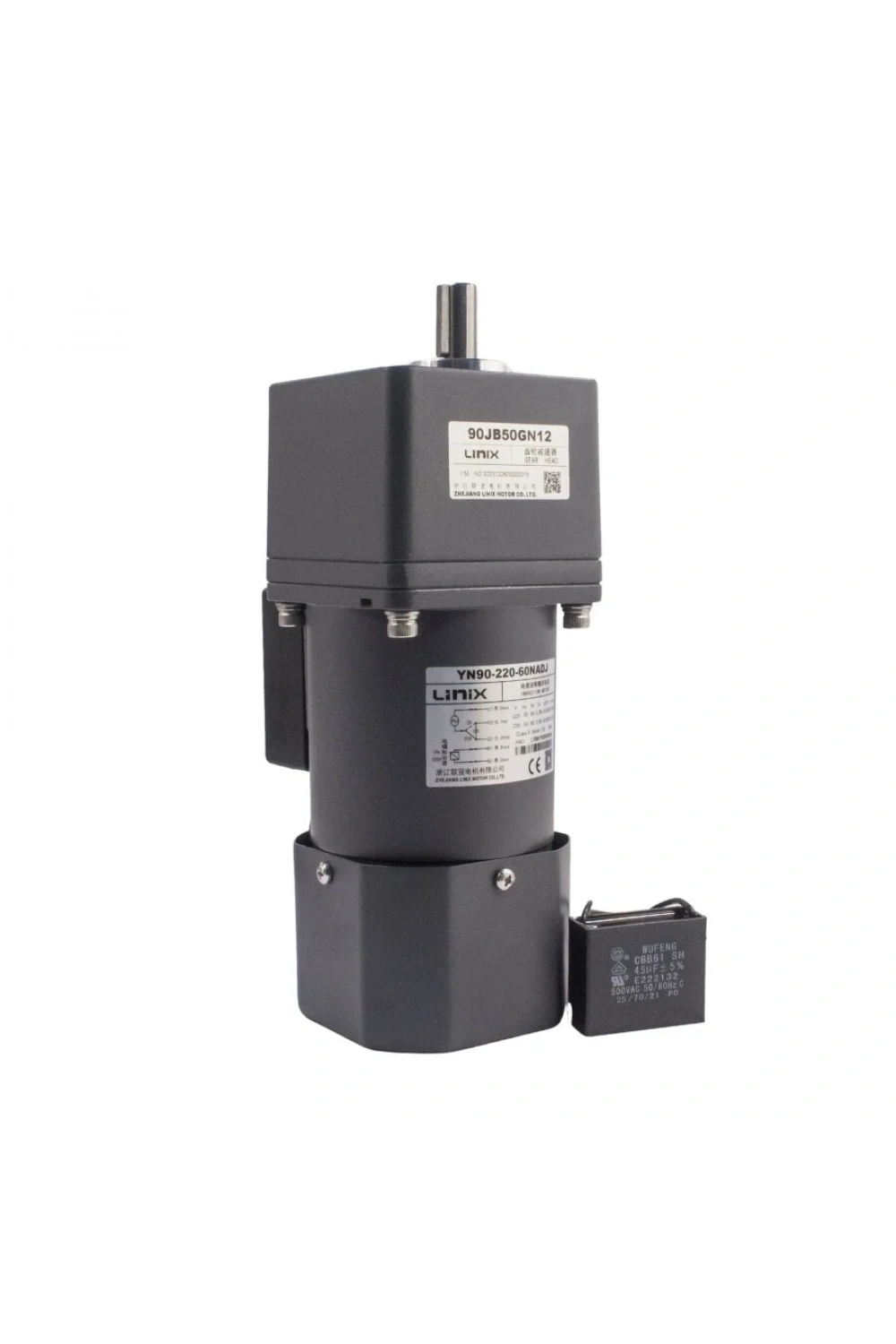 YN90-220-60 220V 26RPM Frenli AC Motor - 90JB50GN