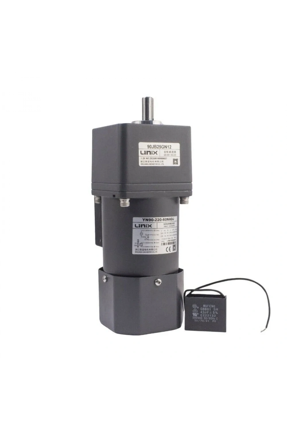 YN90-220-60 220V 52RPM Frenli AC Motor - 90JB25GN