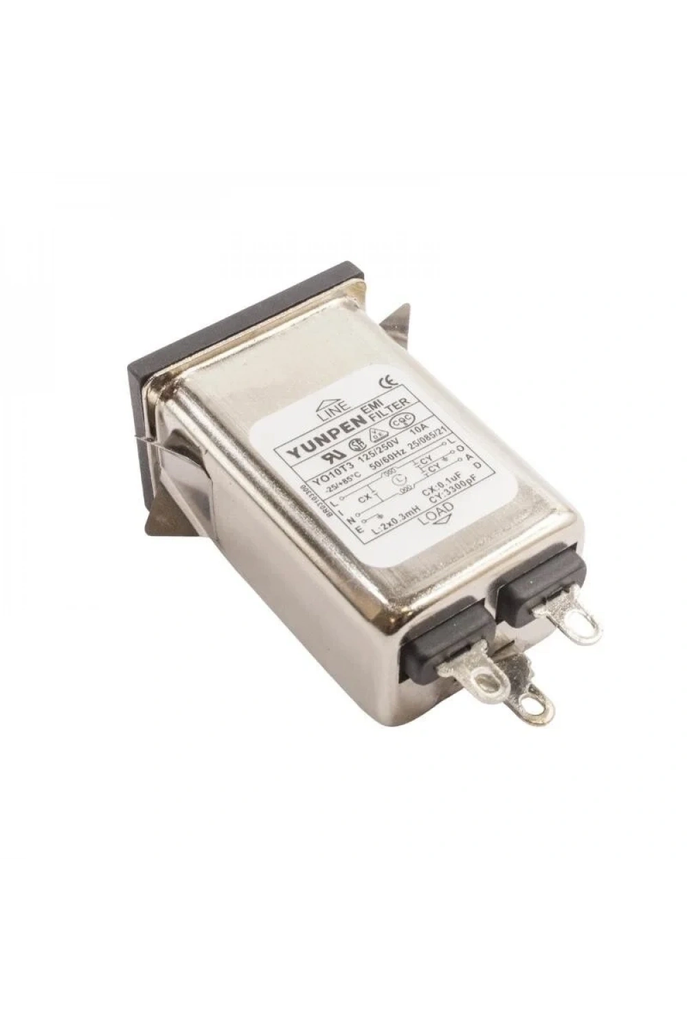 YO10T3 EMI Filtre 10A Erkek Power Soketi