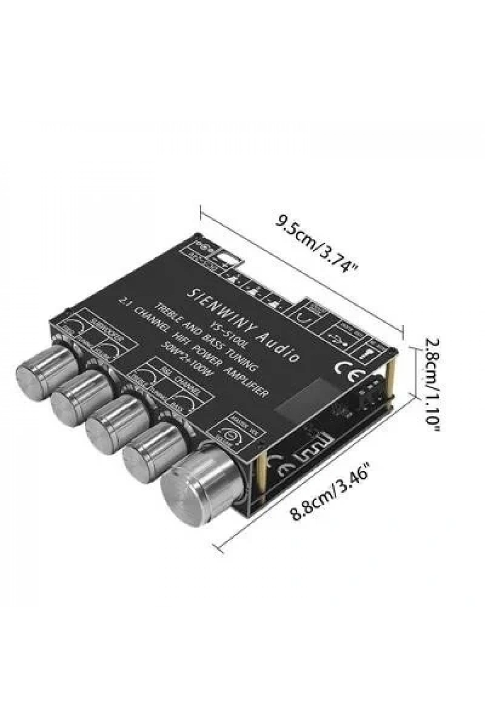 YS-S100L 2x50W + 100W Bluetooth 5.0 2.1 Kanal Amfi Modülü