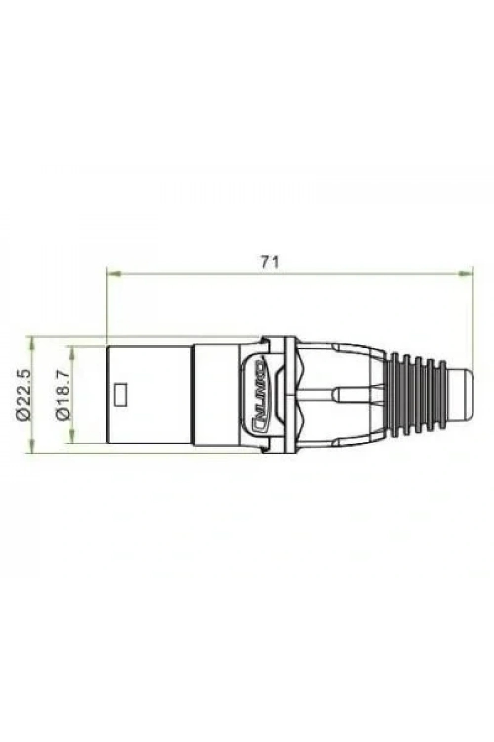 YT-RJ45-CPE-10-002 RJ45 Erkek Soket