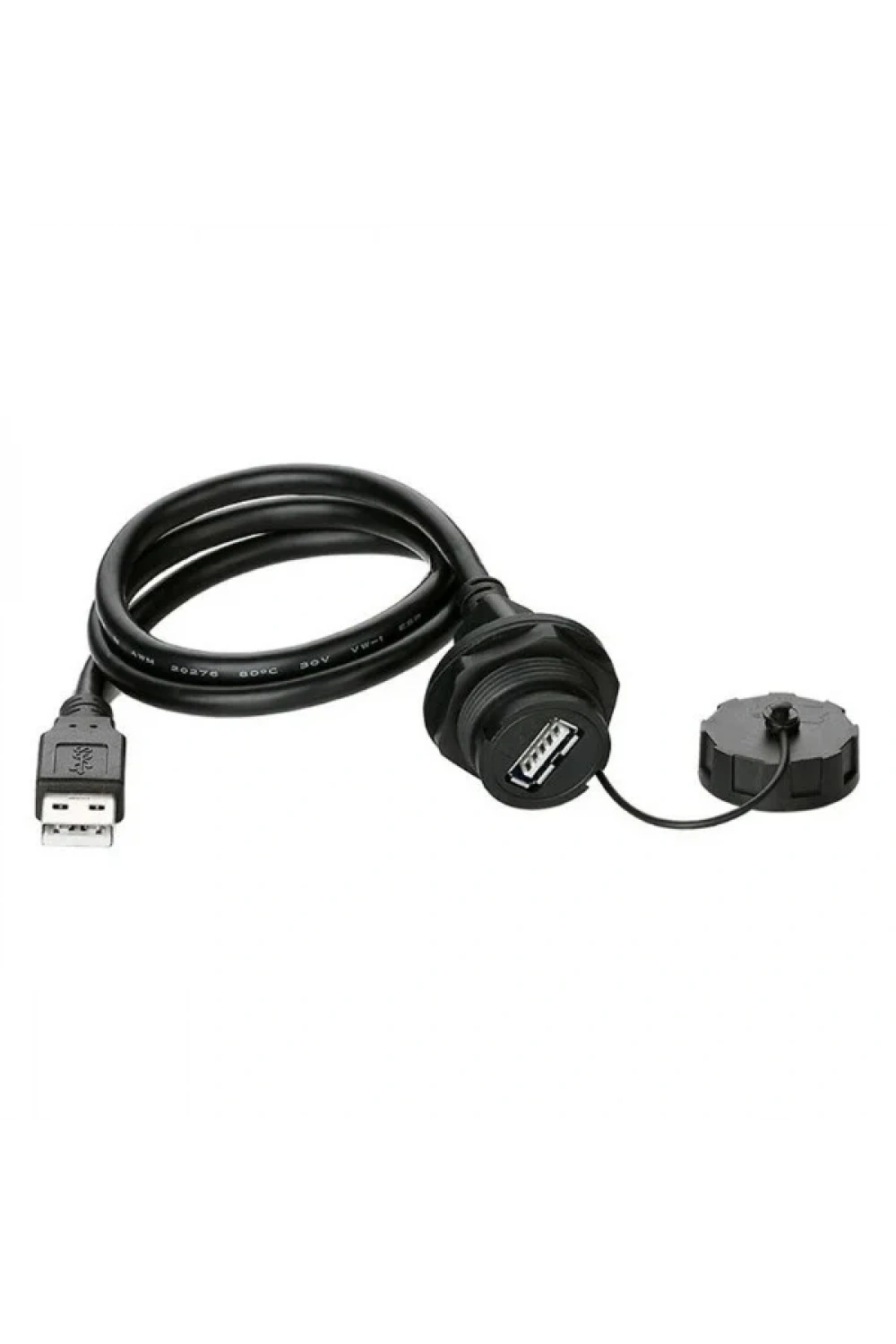 YU-USB2-FS-MP-1M-001A Su Geçirmez Dişi-Erkek USB Konnektör - 1M Kablo