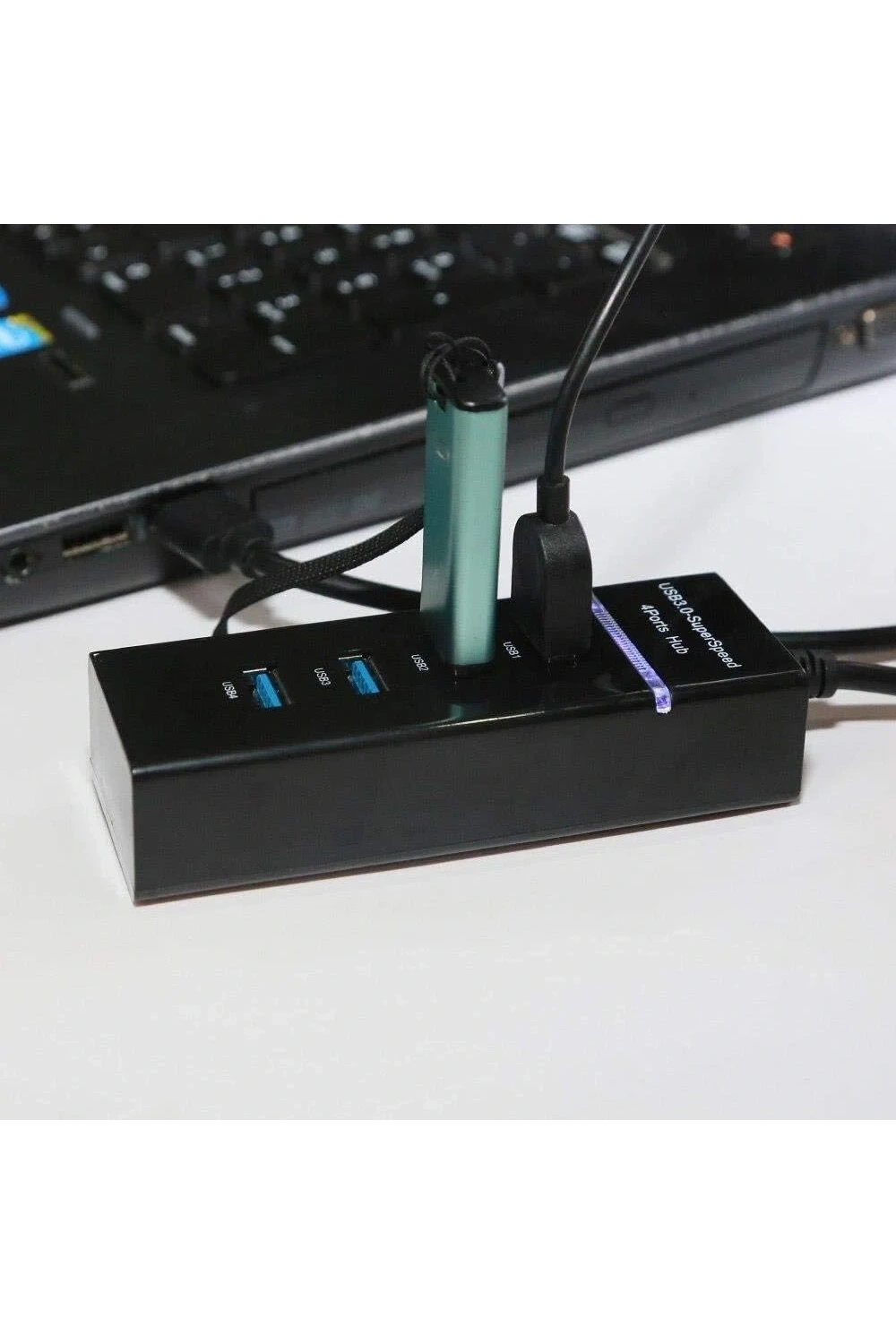 Yüksek Hızlı USB HUB - Çoklayıcı 4 Adet USB3.0 Giriş (Port)