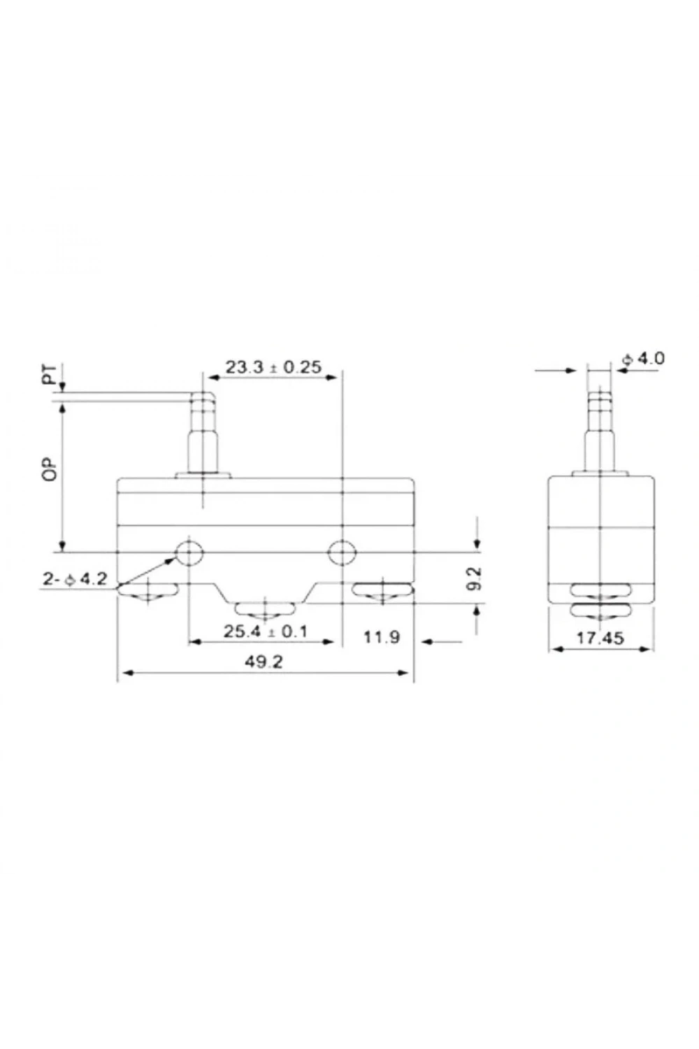 Z-15GS-B Micro Switch 3-Pin