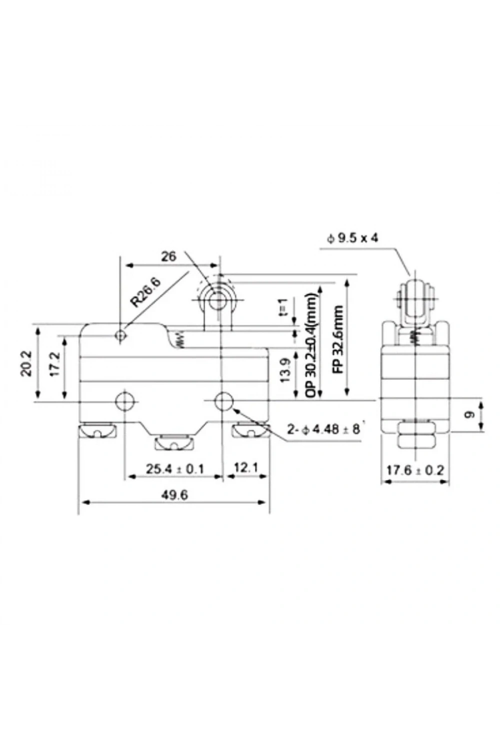 Z-15GW22-B Micro Switch 3-Pin