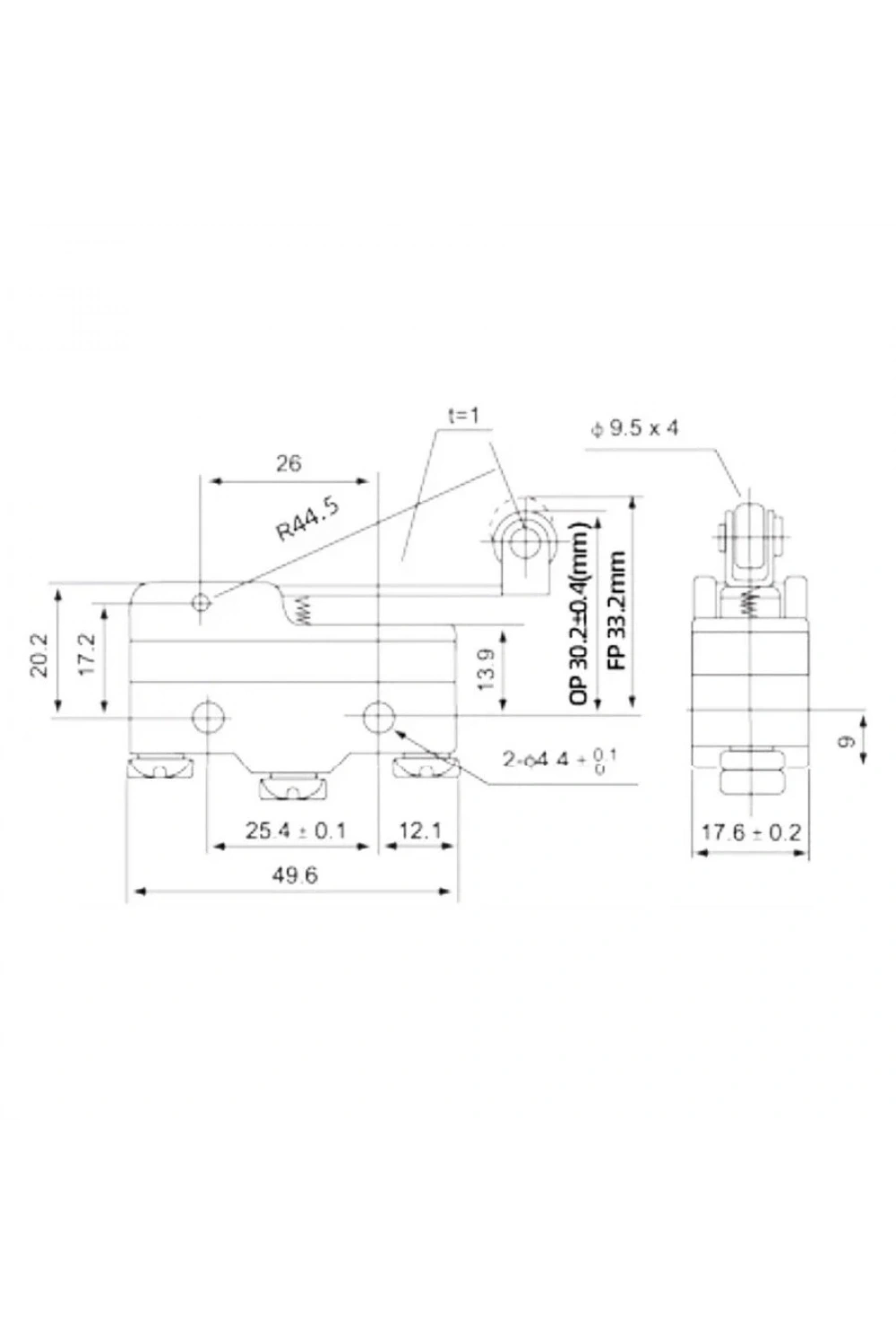 Z-15GW3-B Micro Switch 3-Pin