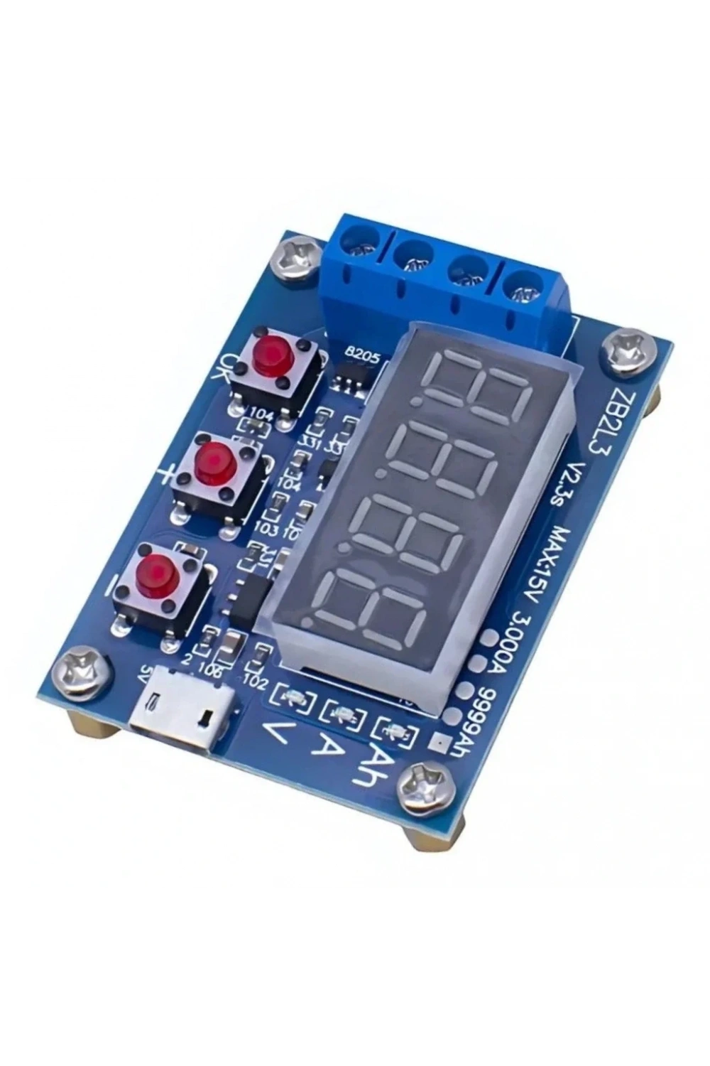 ZB2L3 18650 Lityum Akü Pil Kapasite Test Cihazı 1.5-15V 3A
