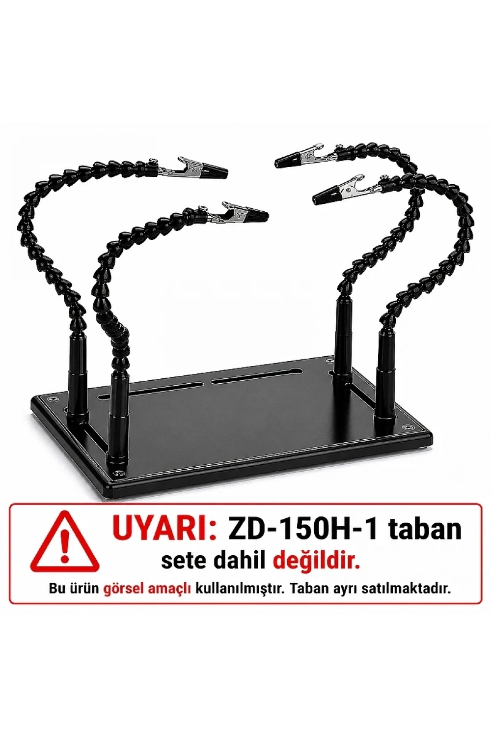 ZD-11P 4 Adet Timsah Uçlu PCB Tutucu - Tabansız