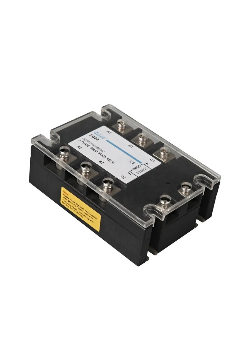 ZG33-3100B 3-Faz Solid State Röle 100A - 3-32VDC Giriş 90-480VAC Çıkış