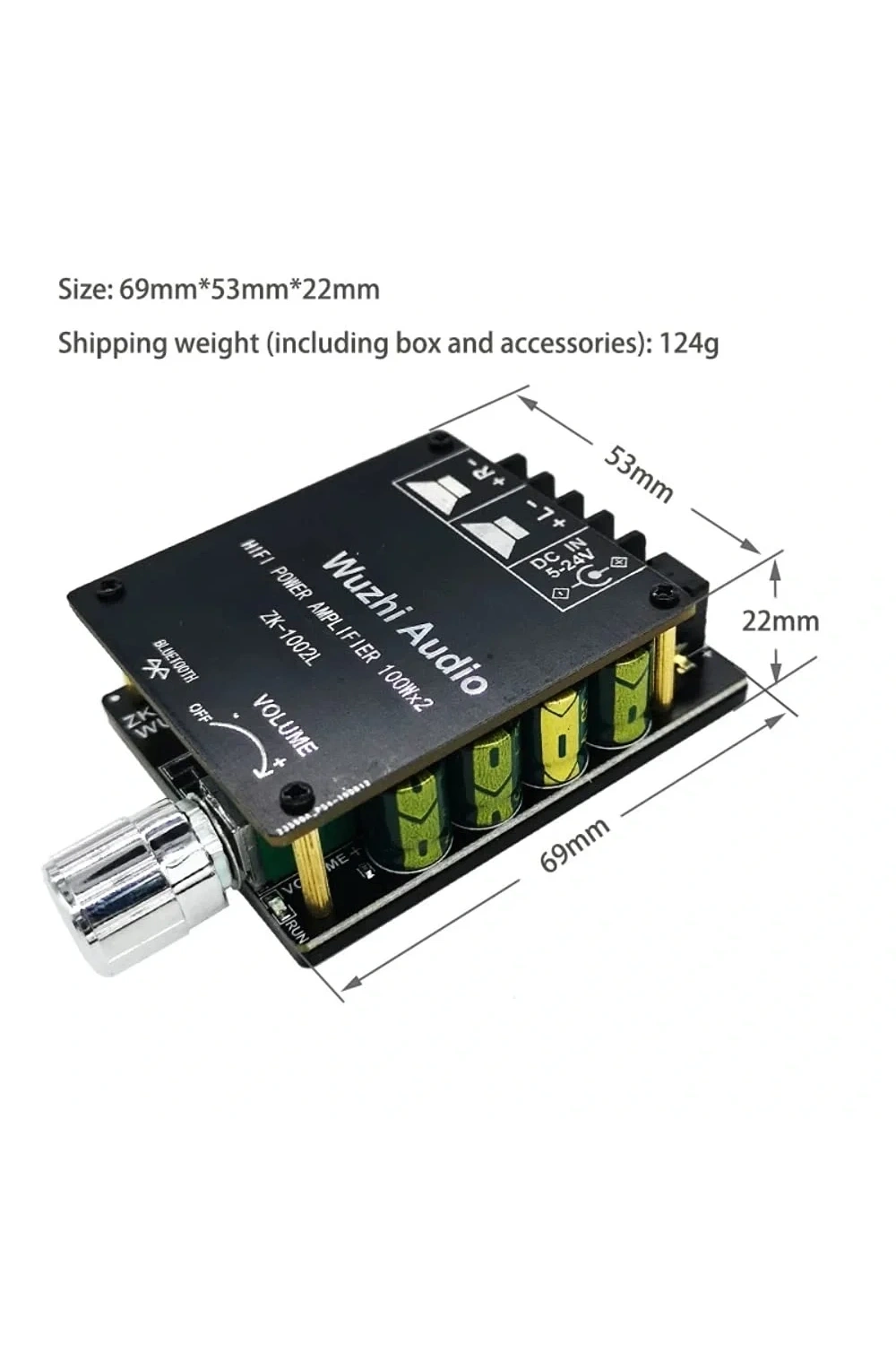 ZK-1002L 2x100W 5.0 Bluetooth Amfi Devresi