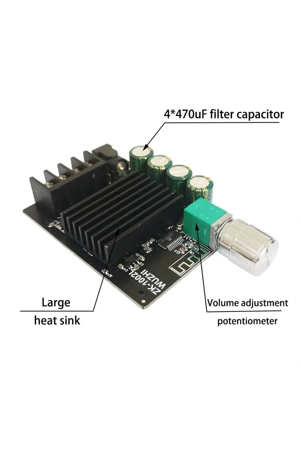ZK-1002L 2x100W 5.0 Bluetooth Amfi Devresi