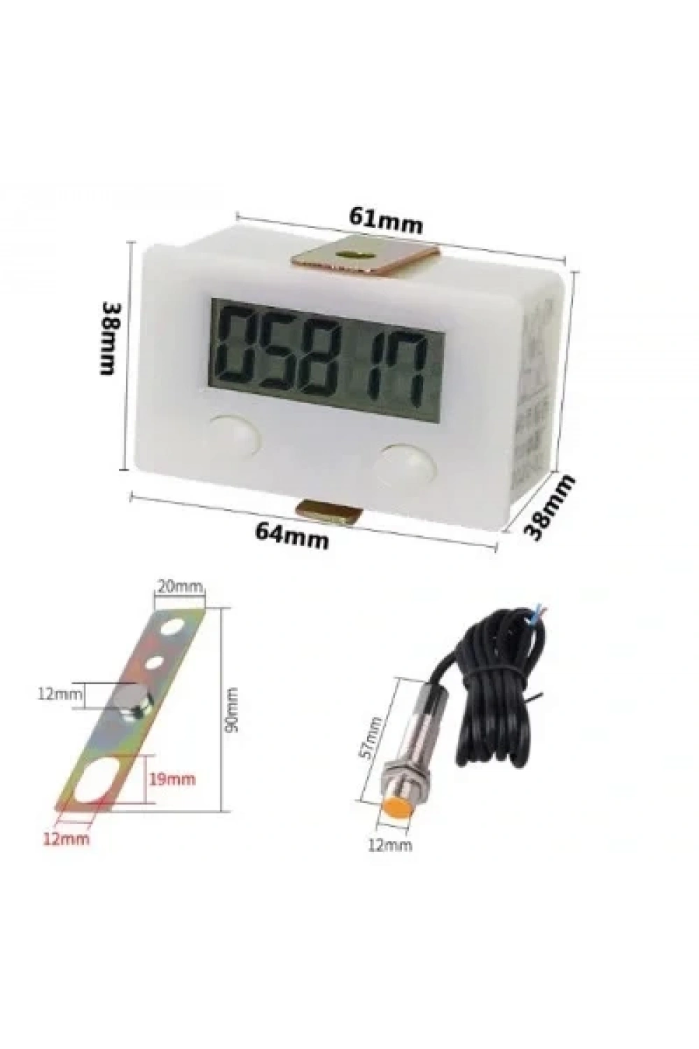 ZX-5 5 Haneli Manyetik Sensörlü Dijital Sayıcı